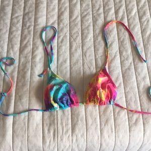 Tye-dye bikini top